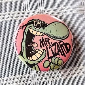 Mr. LIZARD 1992 Now Comics Pinback Pin